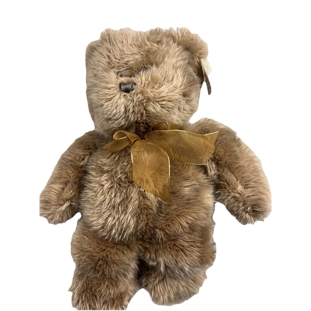 Vintage SKM Bear Plush Floppy Bean Bag Stuffed Animal Large